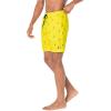imageNautica Mens Standard Quick Dry All Over Classic Anchor Print Swim TrunkBlazing Yellow