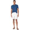 imageNautica Mens Standard Quick Dry All Over Classic Anchor Print Swim TrunkBright White