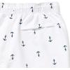 imageNautica Mens Standard Quick Dry All Over Classic Anchor Print Swim TrunkBright White