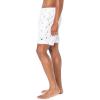 imageNautica Mens Standard Quick Dry All Over Classic Anchor Print Swim TrunkBright White
