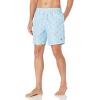 imageNautica Mens Standard Quick Dry All Over Classic Anchor Print Swim TrunkCool Breeze