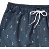 imageNautica Mens Standard Quick Dry All Over Classic Anchor Print Swim TrunkNavy