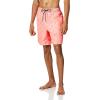 imageNautica Mens Standard Quick Dry All Over Classic Anchor Print Swim TrunkPale Coral