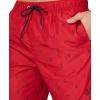 imageNautica Mens Standard Quick Dry All Over Classic Anchor Print Swim TrunkRacer Red