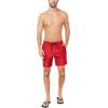 imageNautica Mens Standard Quick Dry All Over Classic Anchor Print Swim TrunkRacer Red