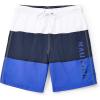 imageNautica Mens Standard Quick Dry Classic Logo TriBlock Series Swim TrunkBright Cobalt