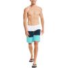 imageNautica Mens Standard Quick Dry Classic Logo TriBlock Series Swim TrunkCalypso Blue