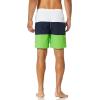 imageNautica Mens Standard Quick Dry Classic Logo TriBlock Series Swim TrunkGrass Blade