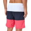 imageNautica Mens Standard Quick Dry Classic Logo TriBlock Series Swim TrunkMelon Berry