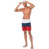 imageNautica Mens Standard Quick Dry Classic Logo TriBlock Series Swim TrunkNautica Red