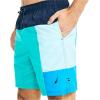 imageNautica Mens Standard Sustainably Crafted 8quot Colorblock SwimTropic Jade