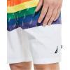 imageNautica Mens Standard Sustainably Crafted Pride Swim ShortBright White