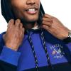 imageNautica Mens Sustainably Crafted Colorblock Logo HoodieBright Cobalt
