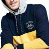 imageNautica Mens Sustainably Crafted Colorblock Logo HoodieNavy Seas
