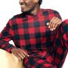 imageNautica Mens Waffle Buffalo Plaid Pajama Pant SetNautica Red