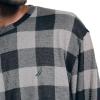 imageNautica Mens Waffle Buffalo Plaid Pajama Pant SetStorm Grey