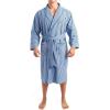 imageNautica mens Longsleeve Lightweight Cotton WovenrobeFrench Blue