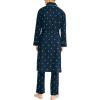 imageNautica mens Longsleeve Lightweight Cotton WovenrobePeacoat