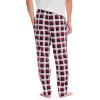 imageNautica mens Sustainably Crafted Plaid Fleece Sleep PantRio Red