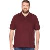 imageNautica Mens Big ampamp Tall Short Sleeve Stretch Solid Deck Polo ShirtRoyal BurgundyRed