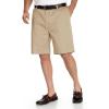 imageNautica Mens Big and Tall Cotton Twill Flat Front Chino ShortTrue Khaki
