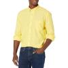 imageNautica Mens Long Sleeve Button Down Solid Oxford ShirtMarigold