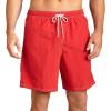 imageNautica Mens Mariner 19quot Elastic Waistband Swim ShortsRed