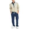 imageNautica Mens Quilted Mixed Media QuarterZip PulloverFlagstone