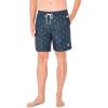 imageNautica Mens Standard Quick Dry All Over Classic Anchor Print Swim TrunkNavy