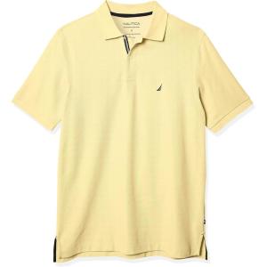 imageNautica Mens Big and Tall Classic Fit Short Sleeve Solid Performance Deck Polo ShirtCorn