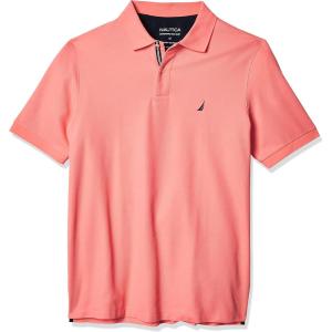 imageNautica Mens Big and Tall Classic Fit Short Sleeve Solid Performance Deck Polo ShirtPale Coral