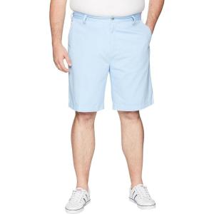 imageNautica Mens Big and Tall Cotton Twill Flat Front Chino ShortNoon Blue