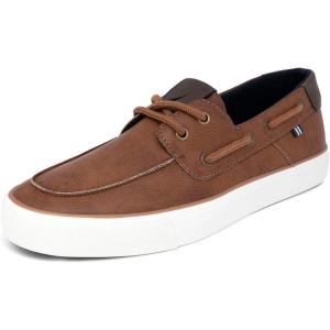 imageNautica Mens Casual Boat Shoes MocToe Loafers with Cushioned Insole Deck Fashion SneakerBrownallegheny