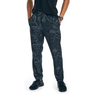 imageNautica Mens Competition Sustainably Crafted Printed JoggerTrue Black