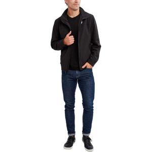 imageNautica Mens Lightweight Windbreaker Stretch Athletic Outdoor Full Zip Bomber Golf JacketCaviar