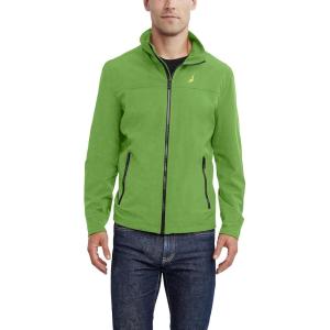 imageNautica Mens Lightweight Windbreaker Stretch Athletic Outdoor Full Zip Bomber Golf JacketGrass Green