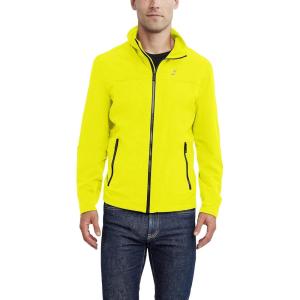 imageNautica Mens Lightweight Windbreaker Stretch Athletic Outdoor Full Zip Bomber Golf JacketMarigold