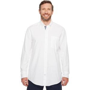 imageNautica Mens Long Sleeve Button Down Solid Oxford ShirtBright White