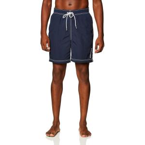imageNautica Mens Mariner 19quot Elastic Waistband Swim ShortsNavy