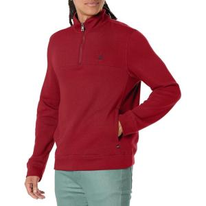 imageNautica Mens QuarterZip SweatshirtDeep Crimson