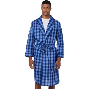 imageNautica mens Longsleeve Lightweight Cotton WovenrobeBlue