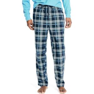 imageNautica mens Sustainably Crafted Plaid Fleece Sleep PantNavy