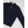imageNautica Mens 14 Zip Pieced Fleece SweatshirtNavy