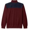 imageNautica Mens 14 Zip Pieced Fleece SweatshirtRoyal Burgundy