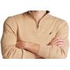 imageNautica Mens Navtech QuarterZip SweaterCoastal Camel Heather