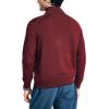 imageNautica Mens Navtech QuarterZip SweaterDeep Crimson