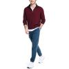 imageNautica Mens Navtech QuarterZip SweaterDeep Crimson
