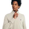 imageNautica Mens QuarterZip SweaterNavtech Collection FallWinter 2024 Grey Heather