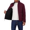 imageNautica Mens Stretch Reversible Midweight Puffer Jacket Wind and Water ResistantBurgandy