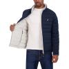 imageNautica Mens Stretch Reversible Midweight Puffer Jacket Wind and Water ResistantCloud Grey